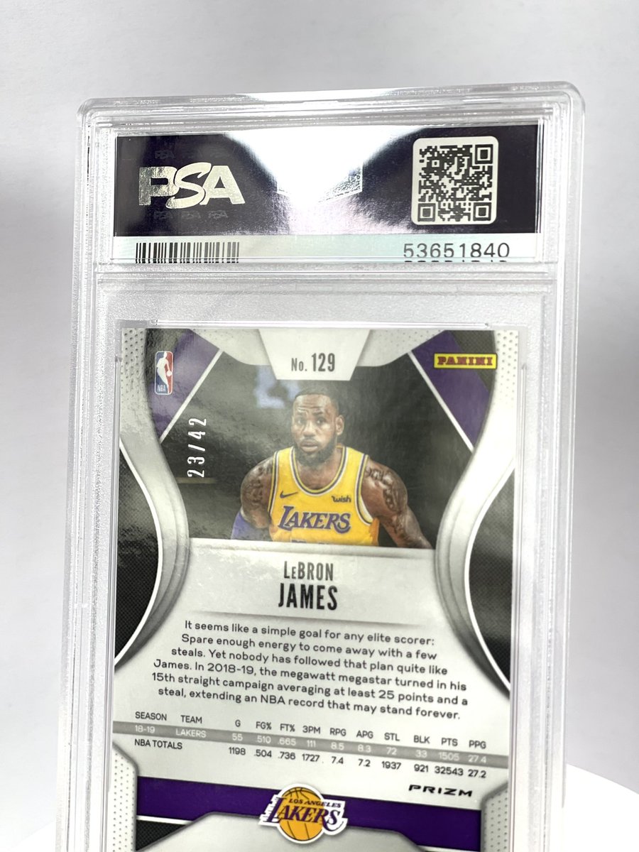 HitFactory__'s tweet image. Lets get serious real quick.. a 23/149 PSA 10 just sold for $3300 on eBay 2 days ago for $3300. I have 23/42 PSA 10!!! 

Pop 36 on the /149 versus pop 13 on /42

Let’s make a deal 👀 not $1! 
Open to SERIOUS offers!
@Hobby_Connect @HobbyConnector @HiveCards @sports_sell