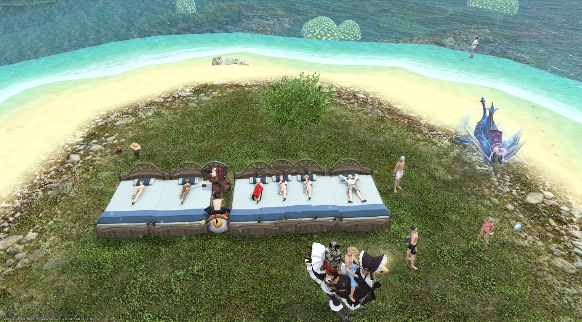ameame0507's tweet photo. CWLSのイベントへ。
水着で夏っぽいイベントとなりました(∩´∀`∩)
主催ありがとうでした!
引きの画ばっかだった…
#FF14 #HitWizards https://t.co/zjOEgiX7Kg