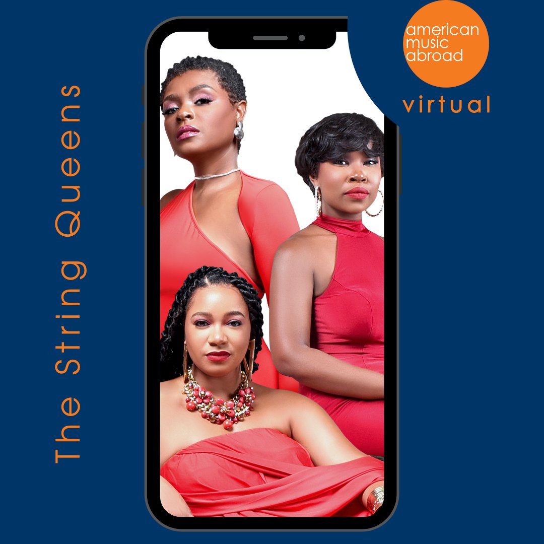 USAmusicabroad's tweet photo. AMA is thrilled to welcome @thestringqueens into the 2021-2022 Virtual Season.

#AmericanMusicAbroad, #AMAVirtual, #musicperformance, #music, #musician, #virtualprogram, #musicprogram #StringQueens #ExchangeOurWorld https://t.co/XYhJUwOGxz
