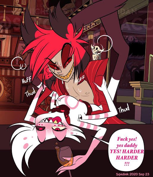 Lets be honest- many of you wish for Alastor to take you this way.

If you do. Please comment. Writer is a shy bean