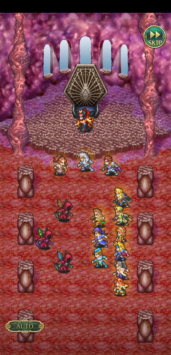 アスガルズ 決戦サルーインテンション上がるね 燕返し 不動剣 冷凍剣で勝利 エンディングのイベントは全部出たかな バファル帝国関係はないのよね なんでだろ ラストシーンはいつ見ても良いものです End ロマンシングサガ ロマサガrs