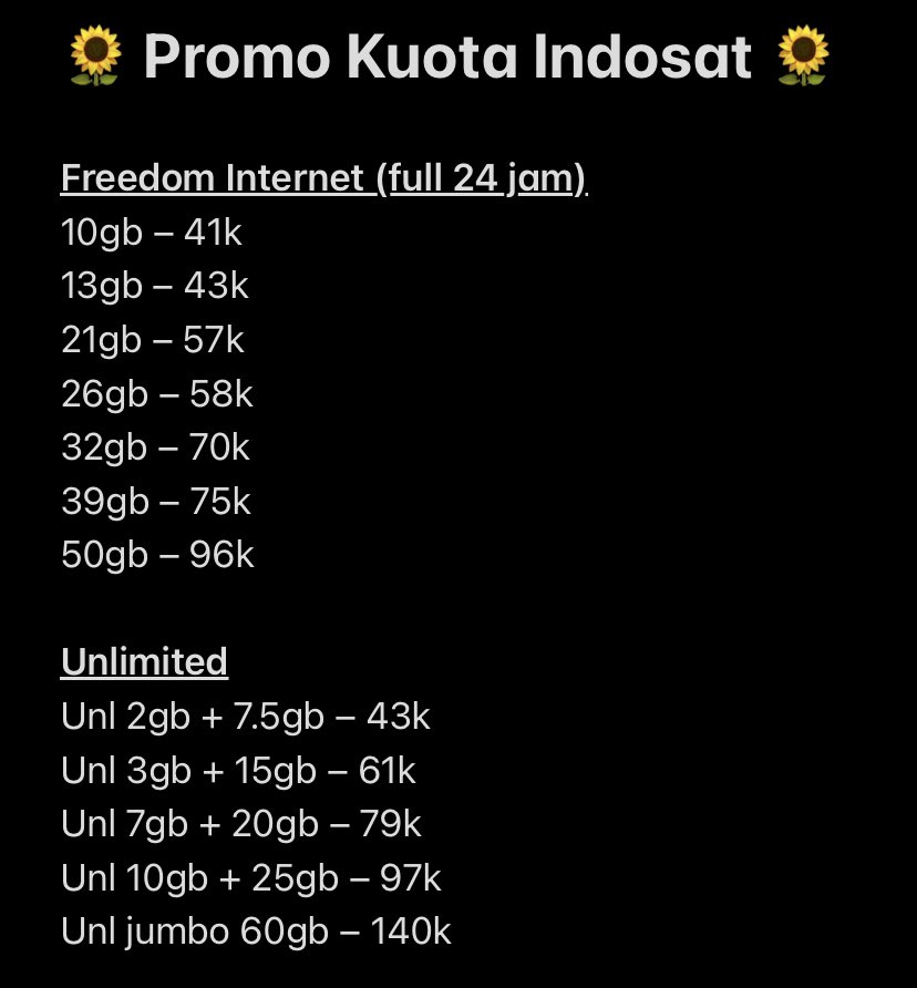 wonlf's tweet photo. ㅤ  
🍍 PROMO KUOTA ISAT 🍍
wa: https://t.co/PMuFhyIX79 
ㅤ https://t.co/PQ0WROdO1P