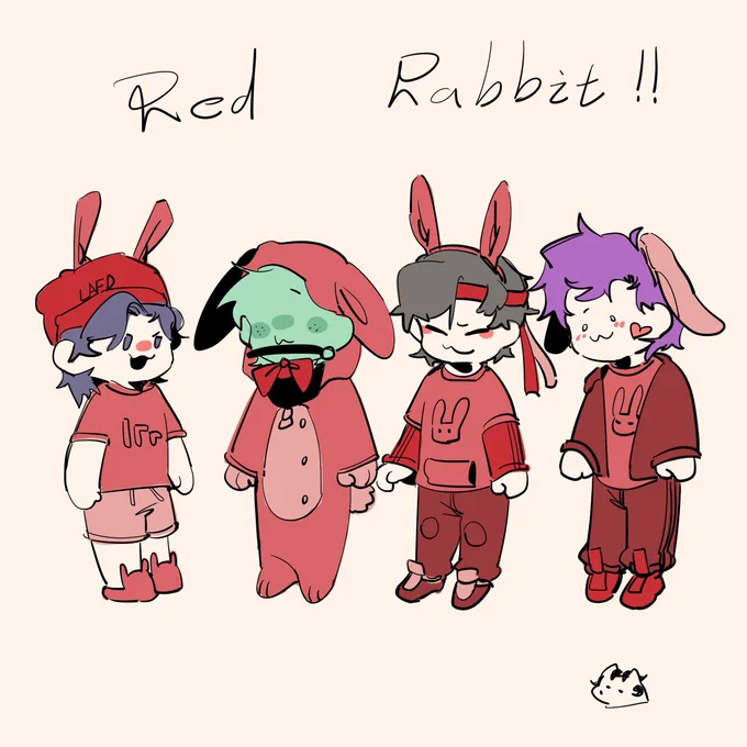 I'm so excited right now,it's SO CLOSE and I'm so proud of dre
here's some rabbits😭
#dreamwastakenfanart #redrabbitfanart 
#sapnapfanart 