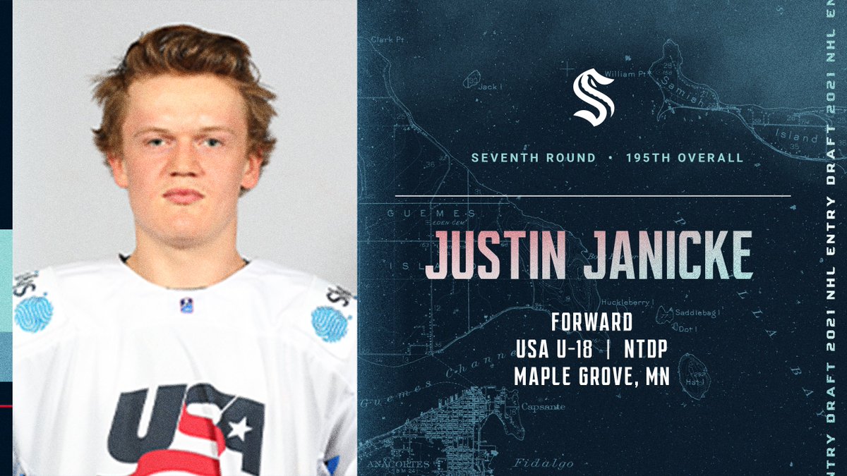 From the <a href="/USAHockeyNTDP/">USA Hockey’s NTDP</a>, the #SeaKraken are proud to select forward <a href="/jjanicke8/">Justin Janicke</a> with the 195th overall pick.

Welcome aboard!