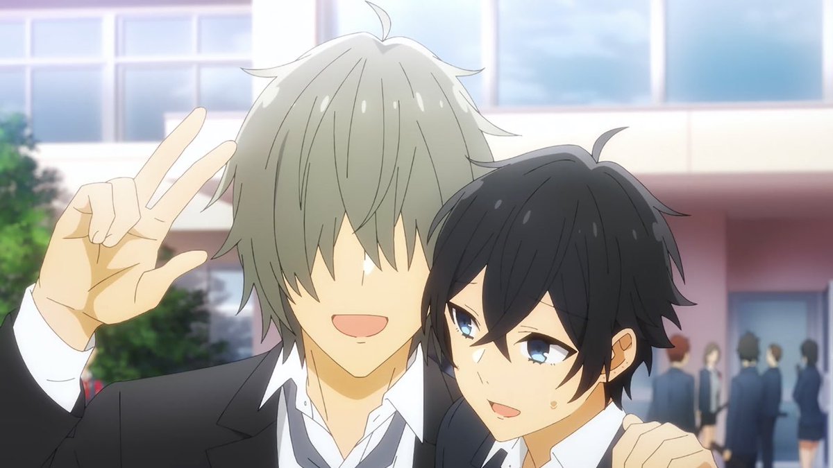 agegapsoftheday's tweet photo. Today's age gap ship of the day is Kyousuke and Izumi, from Horimiya! https://t.co/IzAP7feKrn