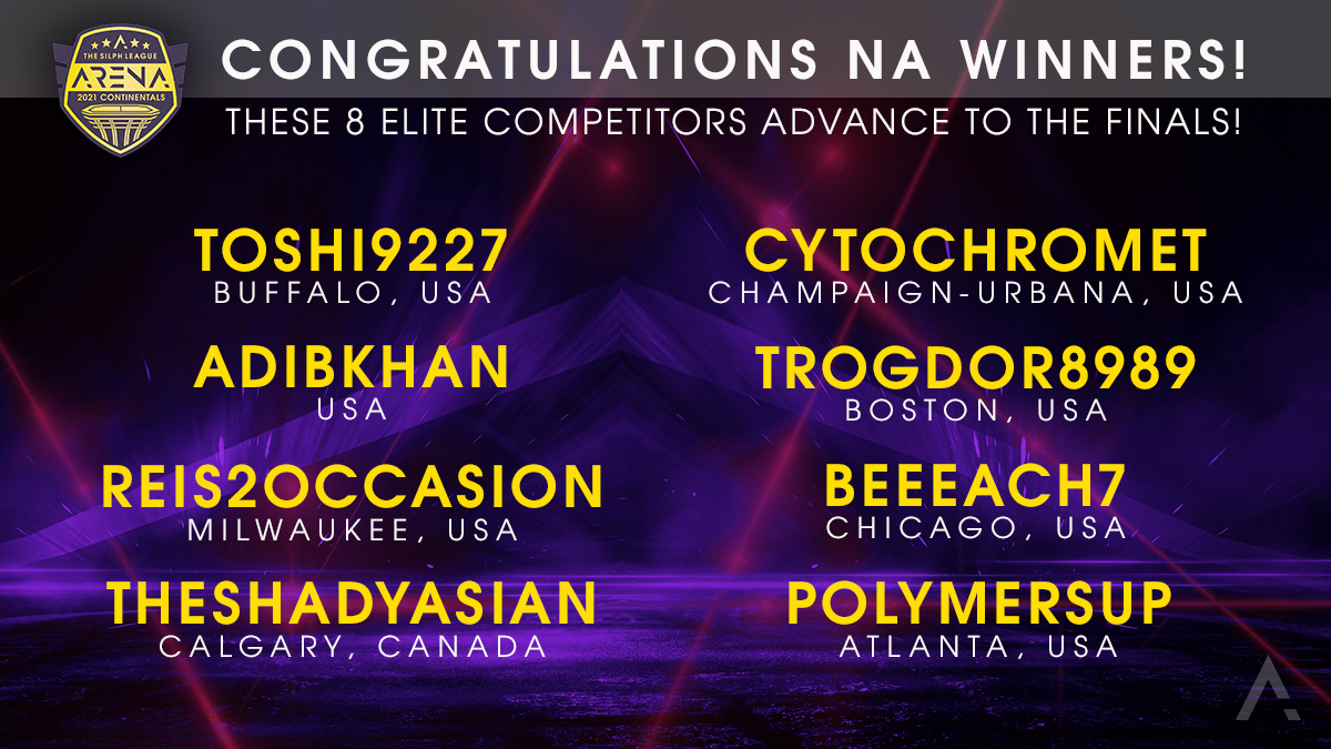 North America’s Continental Prelims have concluded! Congrats to the top 8 continuing on to the Finals next week!