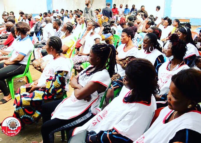🌍• La Secrétaire Générale Adjointe de l’UNC Zone Diaspora, Madame Miss-mass Massambombo, a rehaussé de sa présence remarquable, ce Samedi 24/07/2021, au lancement officiel du Centre de Formation gratuite "MOPEPE YA SIKA" à Camp LUKA. Merci 🙏🏾 a Maman Anne Elongo pr cette œuvre.