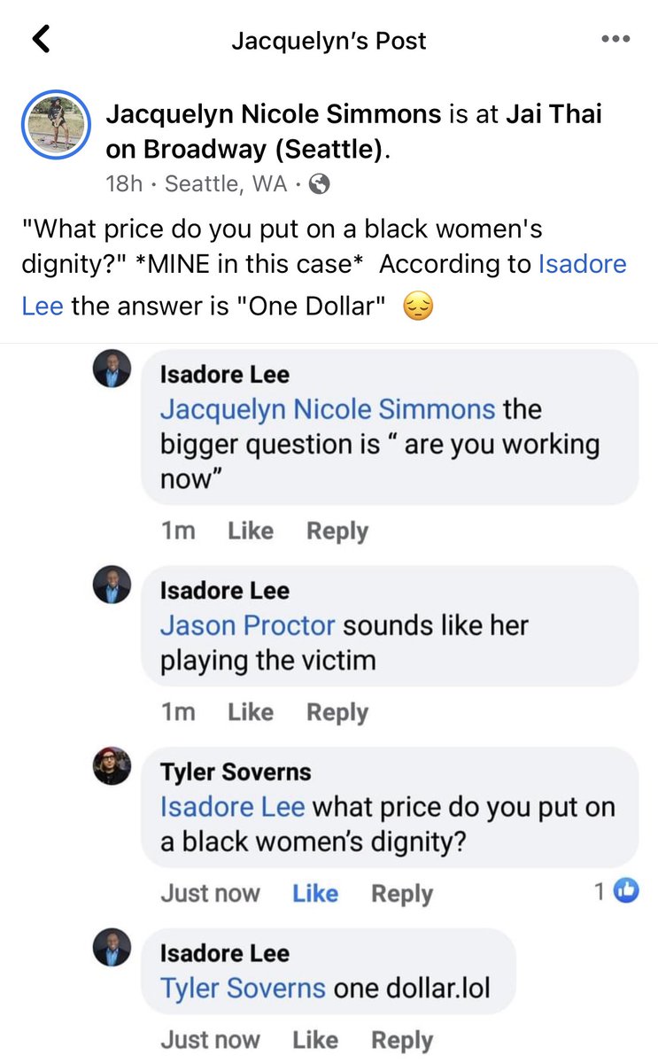 golddust624's tweet photo. @tacomacomedy Just saw you’re hosting Isadore Lee soon. Is this the kind of comic you support? Is this the kind of idea you support? That a black woman’s dignity is only worth $1? https://t.co/er6aYd1sX1