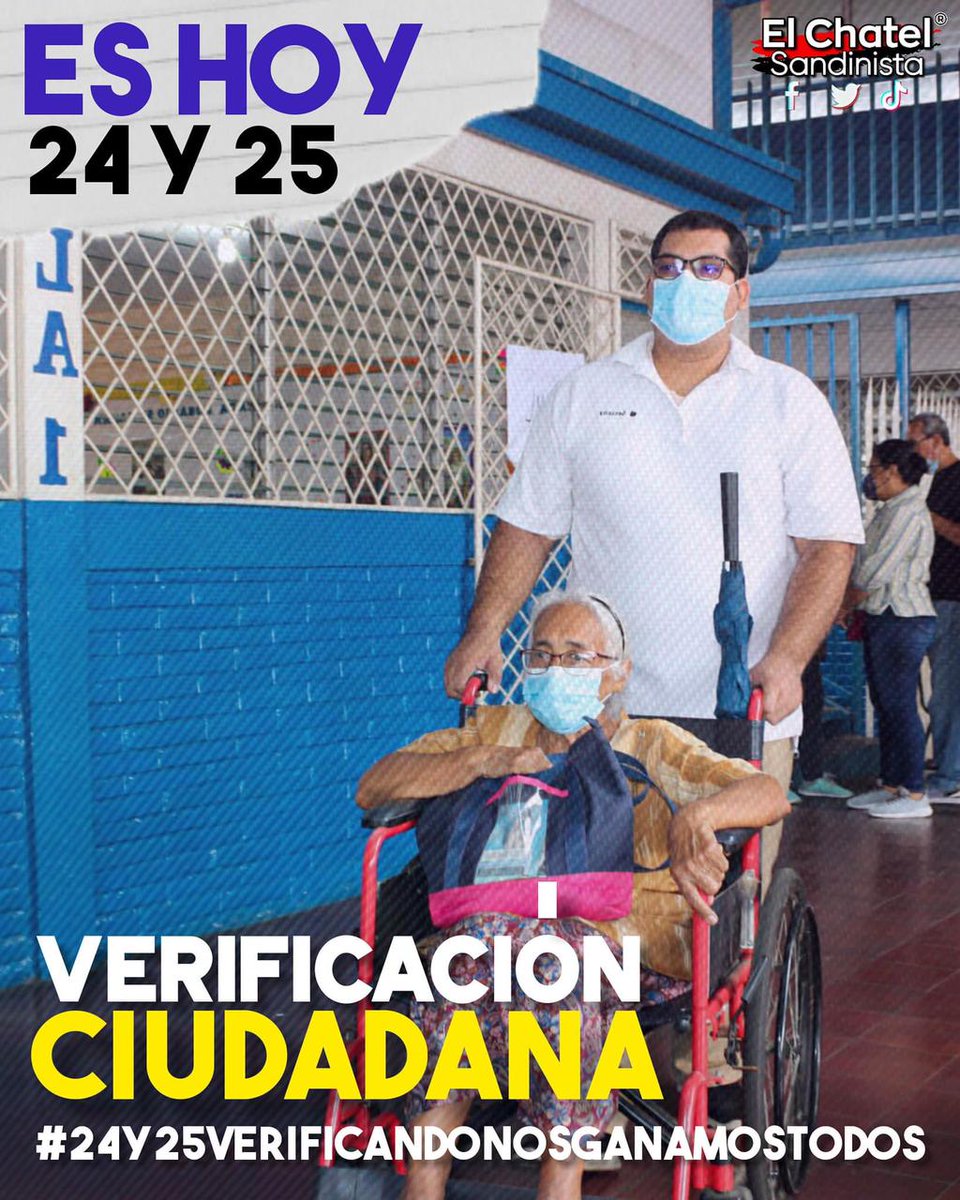 Nadie se quede sin verificarse #24Y25VERIFICANDONOSGANAMOSTODOS 

#DiaDelEstudiante 

#SiempreSera23 

#Nicaragua