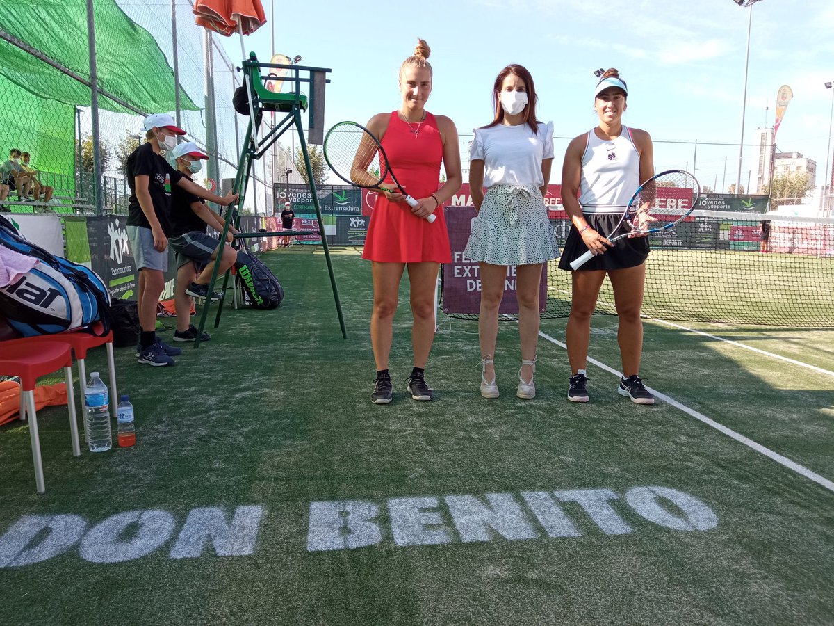 🎾 #ITF Olga Parrés🇪🇸 suma su primer título internacional en el torneo de Don Benito 15.000$ en Badajoz

🚺Final
Parrés🇪🇸 a Wirges🇩🇪 26 63 64

📸 <a href="/WTADonBenito/">DonBenitoWTA</a>

📲 Cuadros &amp; OJ: rfet.es/es/itf-world-t…
