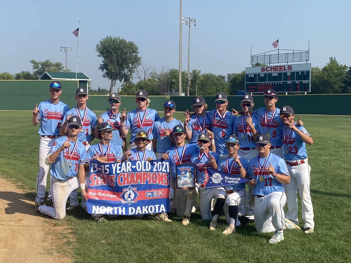 2021 ND 15 year old Babe Ruth state champs! Onto regionals next week in Bismarck!
