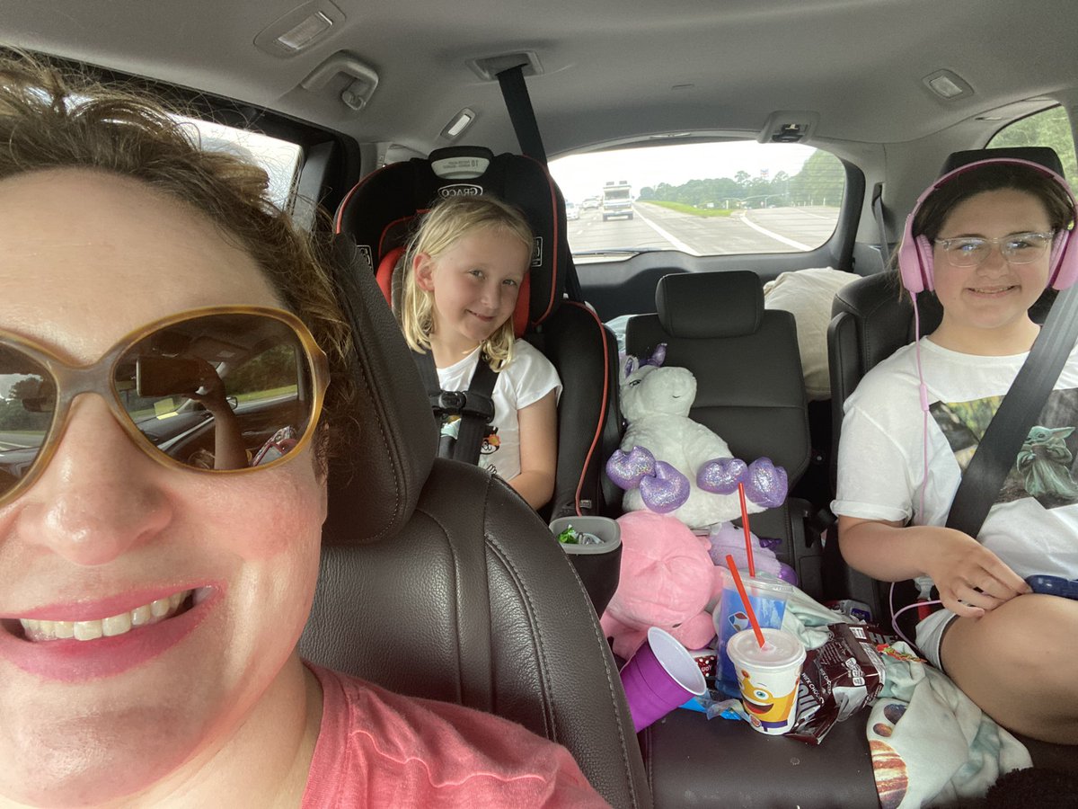 A 4 hour 45 minute trip took 9hours because of the insane traffic. The girls were angels though.