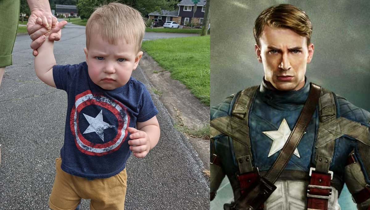 SSJ_Senpai's tweet photo. When you're a Thor fan but your kid is biologically Steve Rogers.
@ChrisEvans #CaptainAmerica #Marvel #MarvelStudios #MarvelComics https://t.co/YmjSqCi5ap