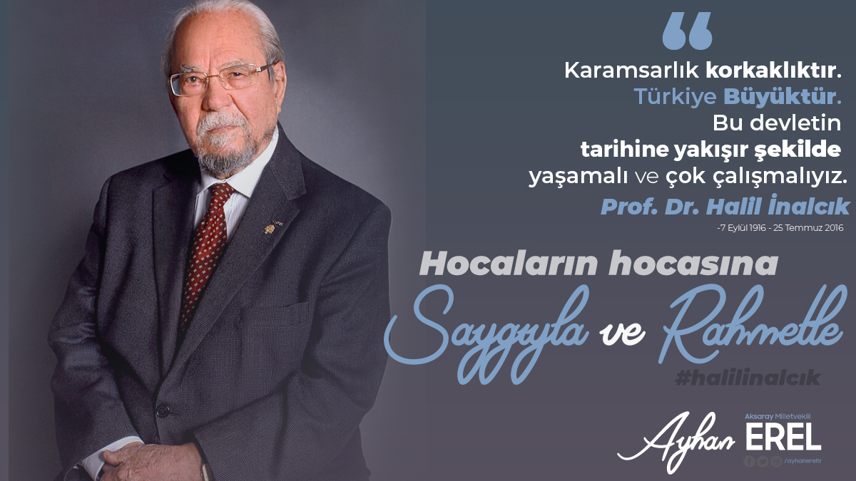 Tarihçilerin Kutbu , Hocaların Hocası Prof. Dr. Halil İnalcık'ı rahmetle ve saygıyla anıyorum.   #halilinalcık