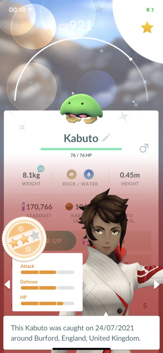 SirHembot's tweet photo. Few hours ago looking at @ItsFleeceKing haul and saw his sweet Kabuto. Next one I click on was a shiny! Then can’t sleep so open up to get shiny Magnemite! (Ignore the IV’s) #whatisthisgame #PokemonGO https://t.co/RqQdBbh5tO