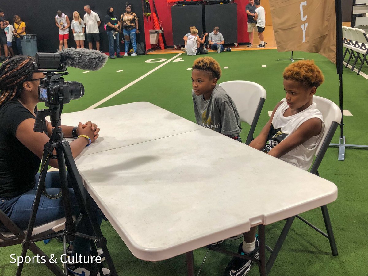MySportsCulture's tweet photo. At yesterday’s @LegacyQb symposium…. we wanted to give these young QB’s a learning experience about talking with the media #MediaClass https://t.co/hMcznfNWNk
