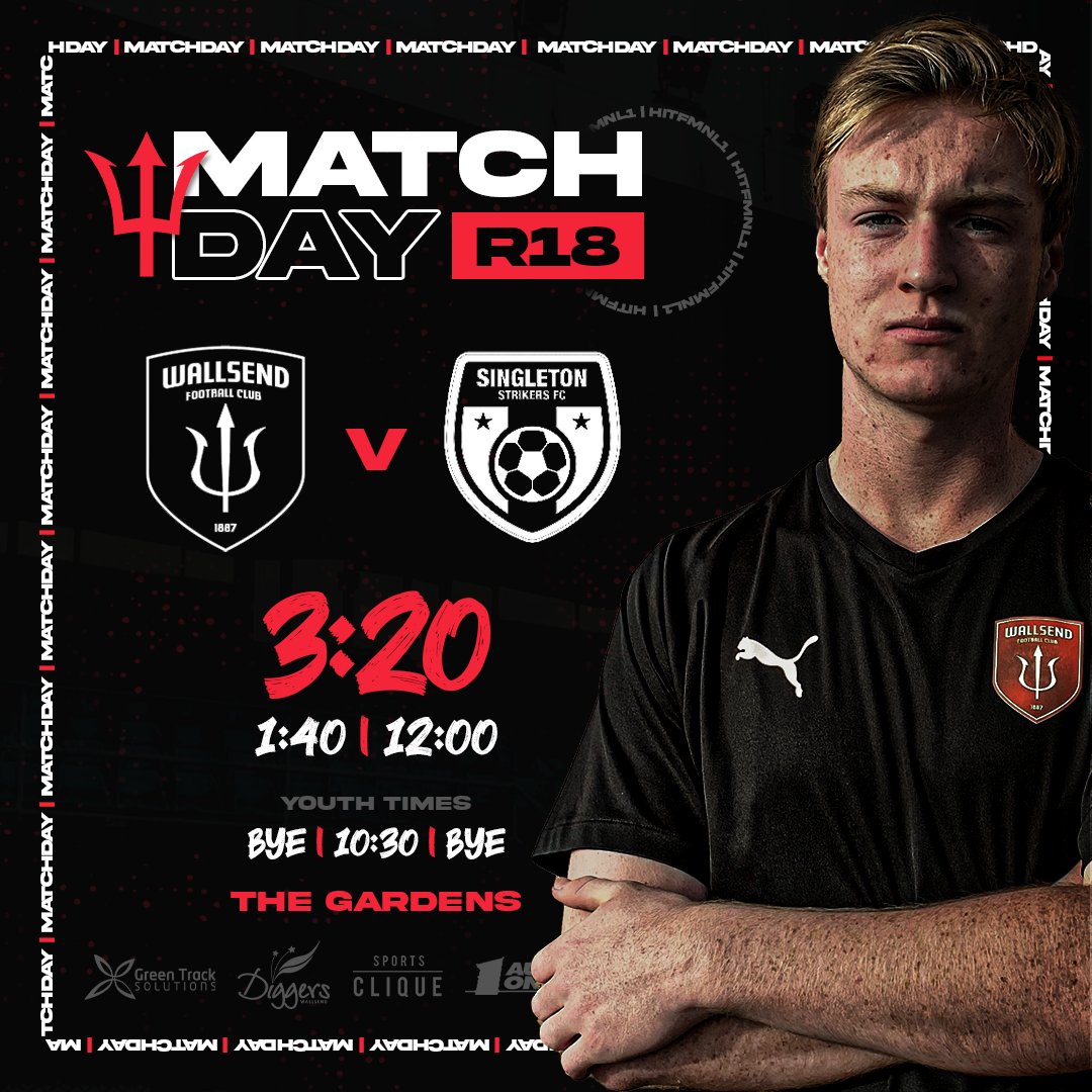 Today we take on Singleton Strikers Football Club at The Gardens!

Our 13s &amp; 16s both have the bye.

First Grade kick-off at 3:20PM.

#WFC1887 | #COYRD 

🖌️ Purcell Creative