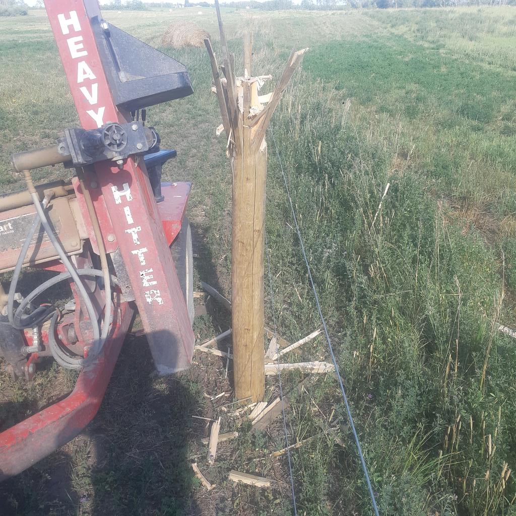 The ground is either really hard, or a poor post, or maybe both.