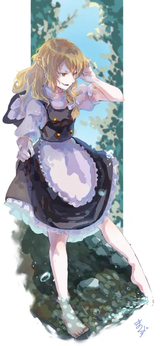 夏真っ盛りになってきたので去年の夏に描いてた霊夢さんや魔理沙さんの絵を再載します。 