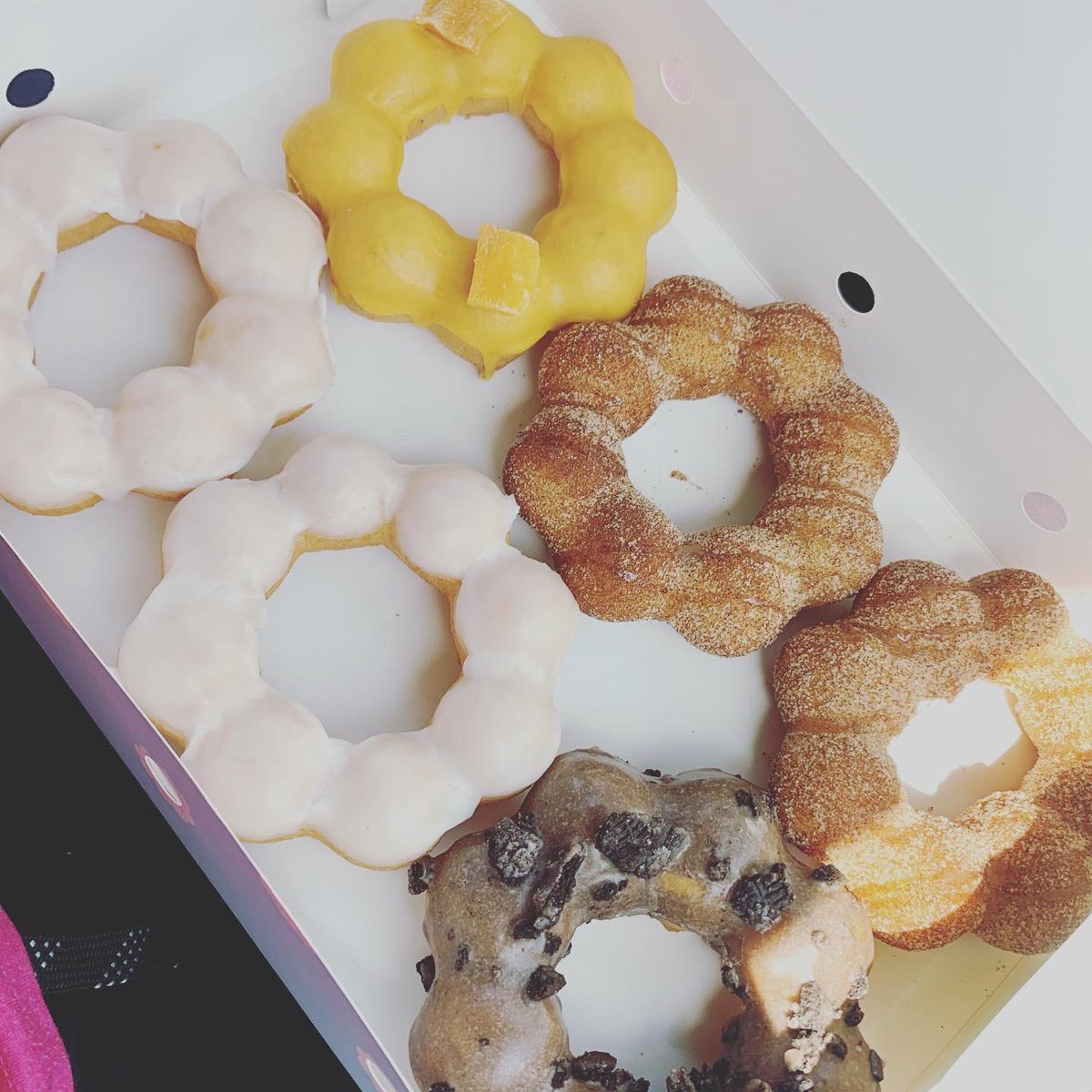 We had a sweet treat today! Mochinut moved into our area and opened last weekend! We were excited to try it and got our chance today. We give these tasty treats two thumbs up 👍🏼 👍🏼 #mochinut #mochinuts #donuts #sweettreats #newkidintown #trysomethingnew