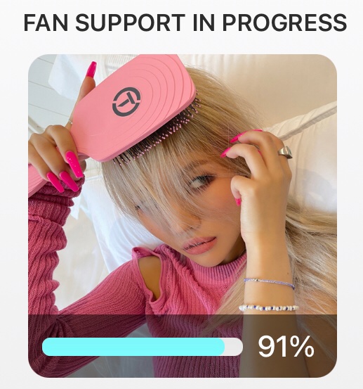 (G)I-DLE Voting Team | 🍒 6- 1=0's tweet - "🗳| THEKKING 9% left 🔥 We’re