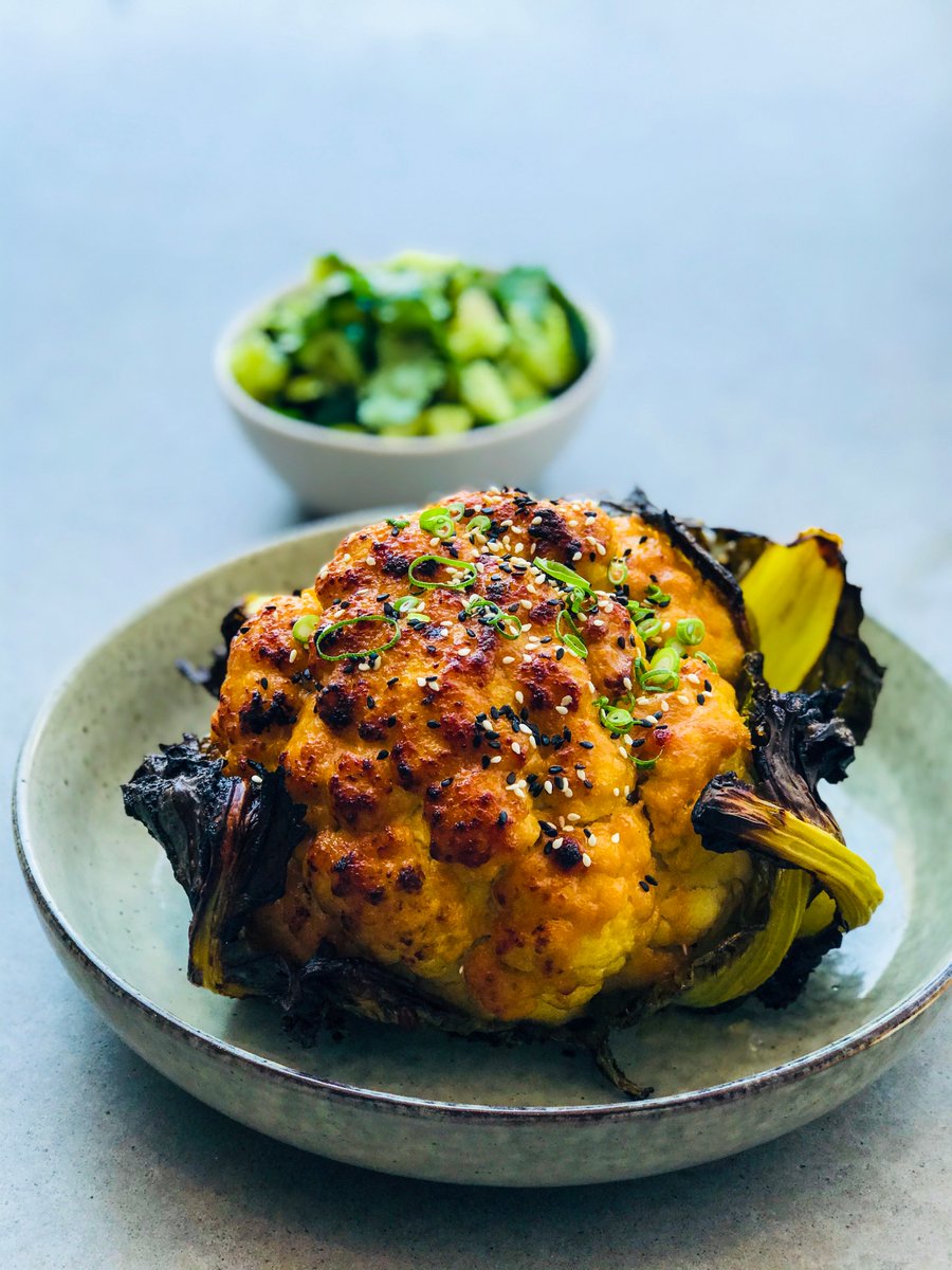 MeruMiso's tweet image. Proper Whole Roast Miso, Sesame &amp;amp; Ginger Cauliflower

Recipe available via our website or  buff.ly/2RBvIVj