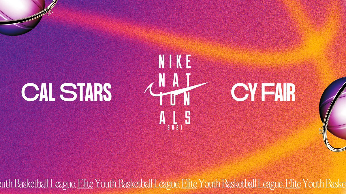 NikeGirlsEYBL's tweet photo. Nike Nationals 17U Championship. #NikeNationals 

🏀 @CalStars vs @CFEliteSports 

⏰ 2:00 PM EST
📺 ESPN2 https://t.co/Dxco6LR7Gc