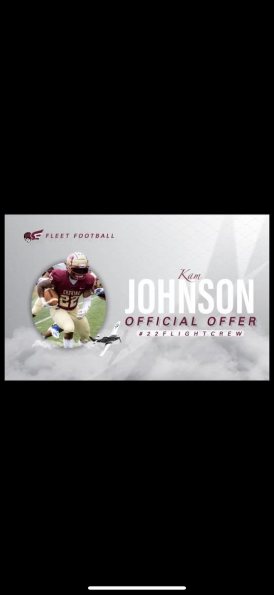 KamJohnson_8's tweet photo. #AGTG After a Great Day at Camp and Conversation with @shapboyd I am Extremely Blessed to receive my First offer from @FleetFB !❤️ @CoachJasonTone @TLH_Football @CoachMcCTLH https://t.co/egAL4i2RjC