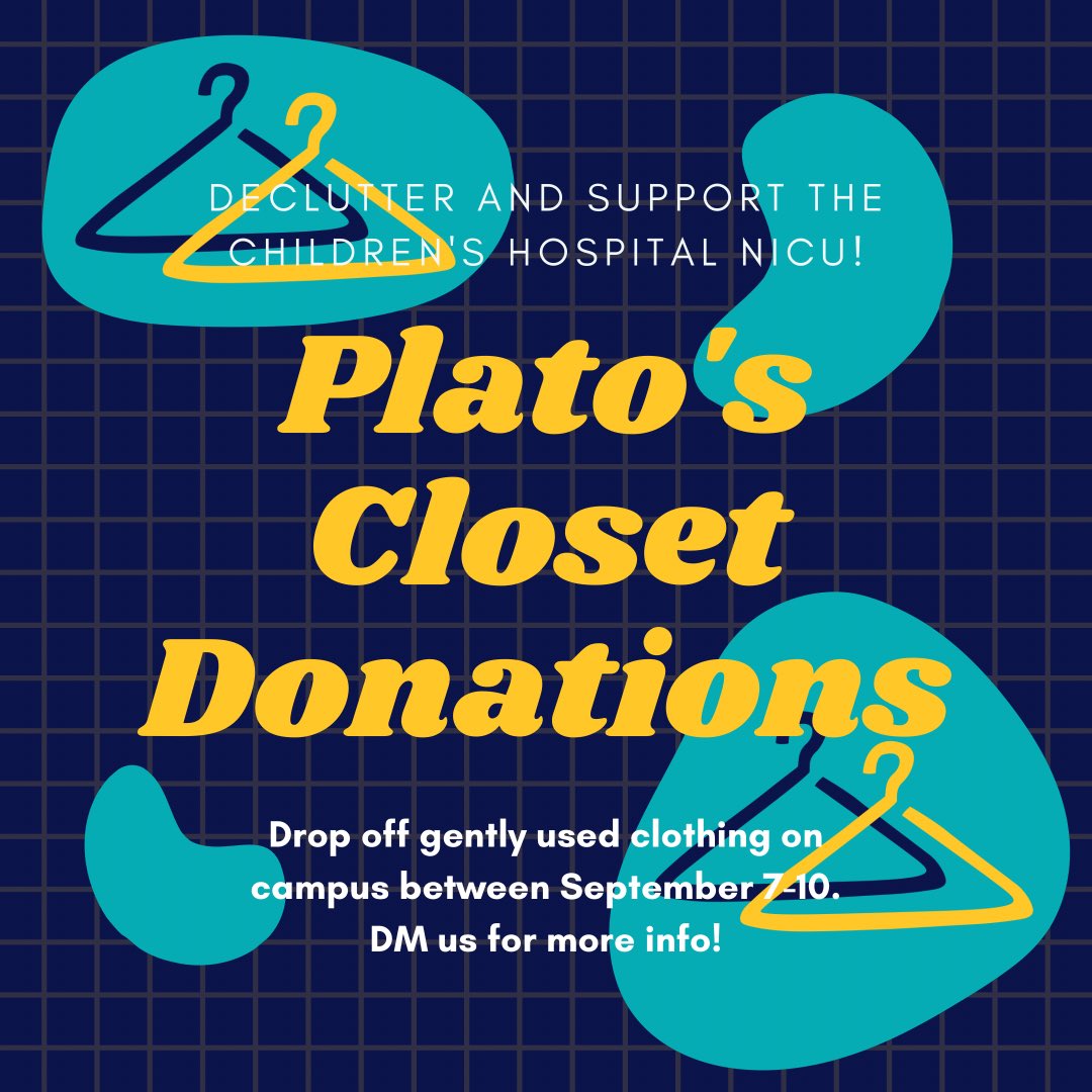 Run4LittleOnes's tweet photo. Got gently used clothing you would like to donate? The RFLO team will be collecting clothing on campus between September 7-10, with all proceeds going to the Alberta Children’s Hospital NICU! DM us for additional information about drop off time and location! ✨👚 https://t.co/VHNAS49BGq