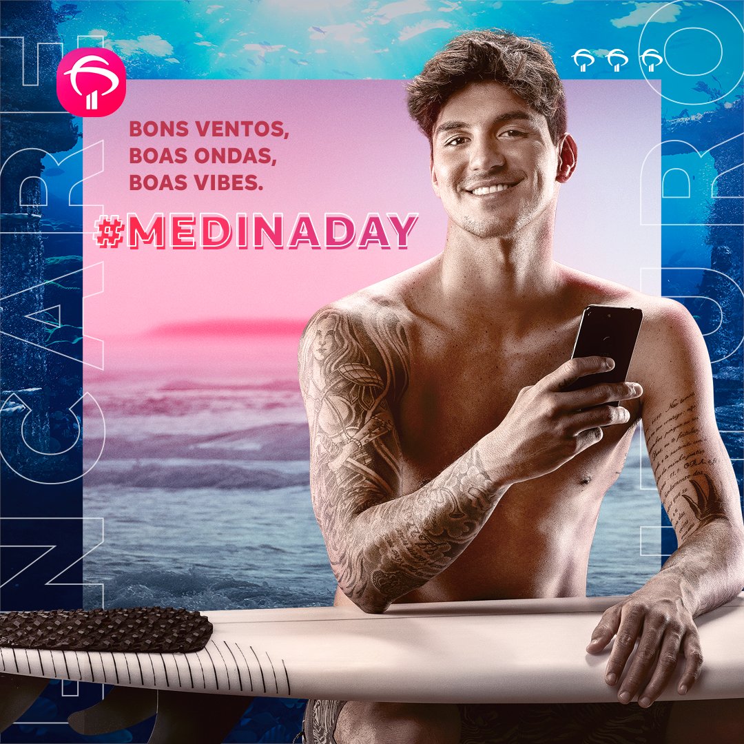 Bradesco's tweet photo. Nosso monstro já conquistou o mundo duas vezes. Seja qual for o mar, no Índico, Atlântico ou Pacífico, ele é brabo demais. Sabe tudo! Manda muito! Agora é só partir pra dentro do futuro, enquanto mandamos nossa energia positiva por aqui. #MEDINADAY https://t.co/YNLveHC85A