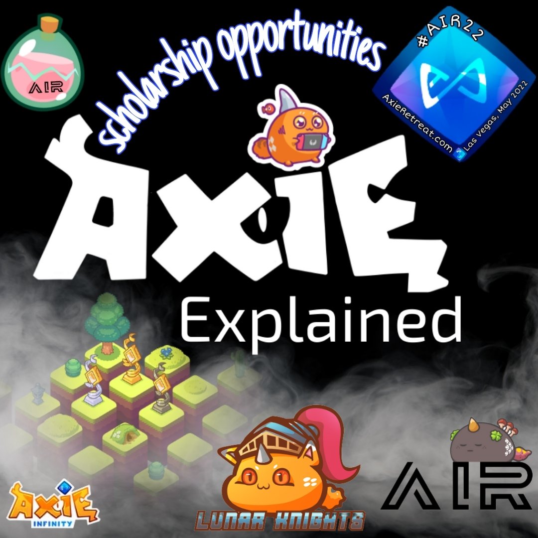 _iykyk_so_shhh_'s tweet photo. 💥SCHOLARSHIP OPPORTUNITY💥
♾Offered by @AxieRetreat  #AIR22 
♾Managed by @AxieExplained ♾
♾To Apply:                    #AxieInfinity
1. Follow both ⬆️                   ♾
2. Like  +  ReTweet!
3. Comment Tagging 3.
4. Watch this video w link to form: https://t.co/jkFVSKHP2R https://t.co/3NC5W3sRzb