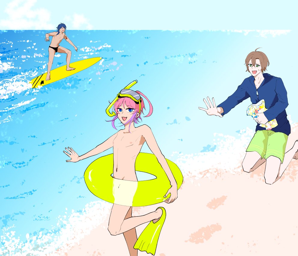 ⚠️クロストーク微バレ ポッセと海🌊🏄‍♂️ 🏃‍♂️💨🩳 🏖