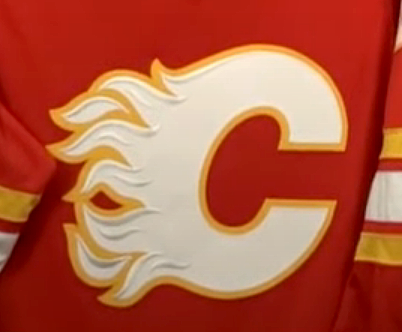 ACOOK666's tweet image. Looks like some new 3D beveling/detail in the Flames logo shown for the Coronato pick. Pretty sharp! Any info @DownWithPopo ?