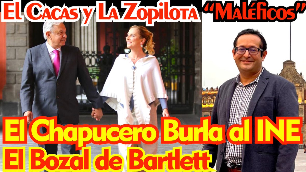 Lectmano1's tweet photo. 🚨 https://t.co/0lpePXUAho  
- AMLO y BEATRIZ MÜLLER "Los Maléficos" en Pegasus 
- @NachoRgz el Chapucero Evade Cárcel y Multa Millonaria 
- El Bozal de Bartlett 
#Maleficos #Bartlett #Pegasus https://t.co/rPdjvzDd31