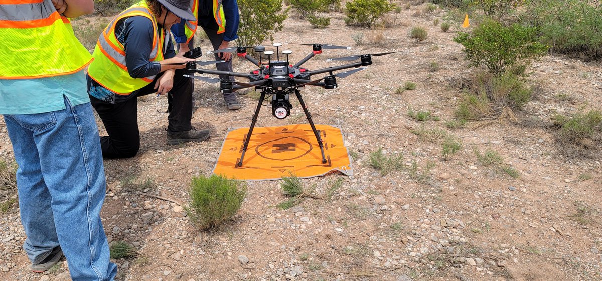 ea_markle's tweet image. Look what I learned to do this week? I am hooked. So many applications in archaeology. I did not fly this one. Thanks to Jornada Research Institute (JRI) fir setting it up and Embry Riddle Aeronautical University (ERAU) from Florida for coming out to teach.