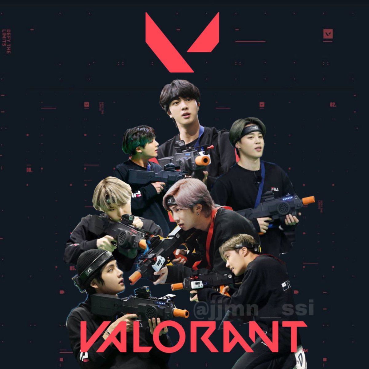 _minniebang's tweet photo. bts x valorant  

“the hunt begins” https://t.co/B2tfZ2DE02