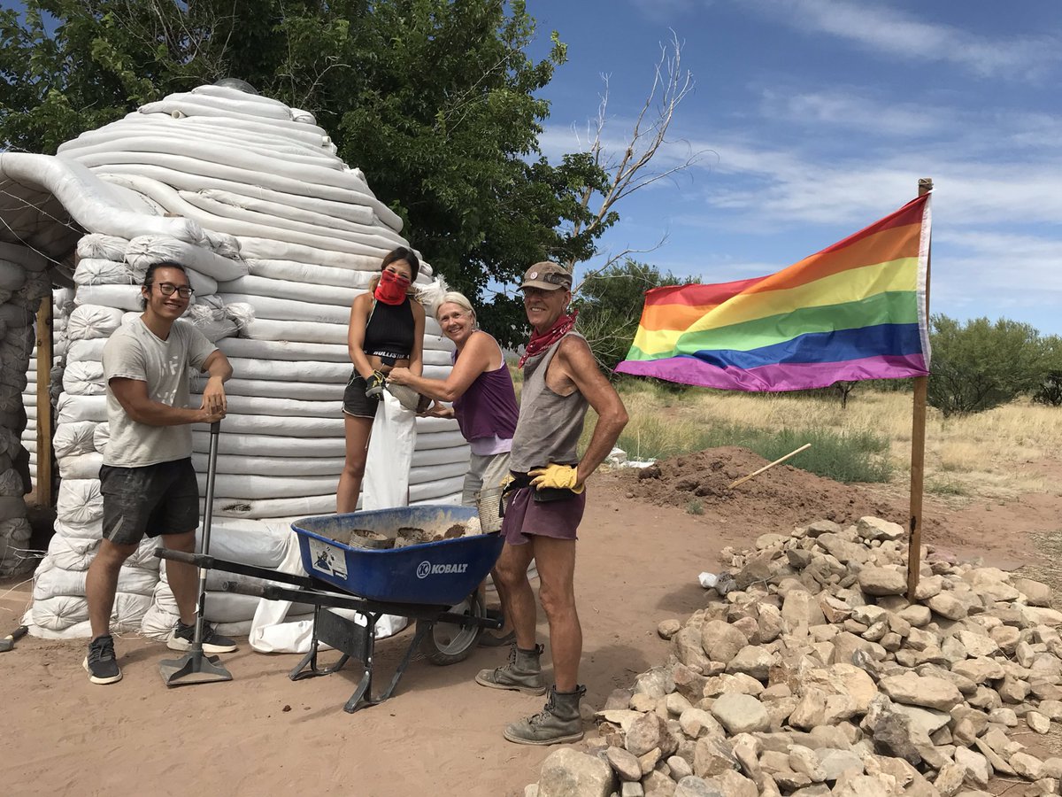 42spirits's tweet image. Building our Portal to the Sky at 42 Spirits Farm