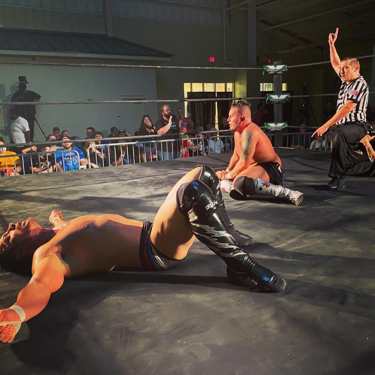 PWXwrestling's tweet photo. OMG!! @RichardsWesley vs. @_chipdaySHDWGOV was definitely a moment and match of the year candidate! #XpectEverything https://t.co/E4MSSV7Gbu