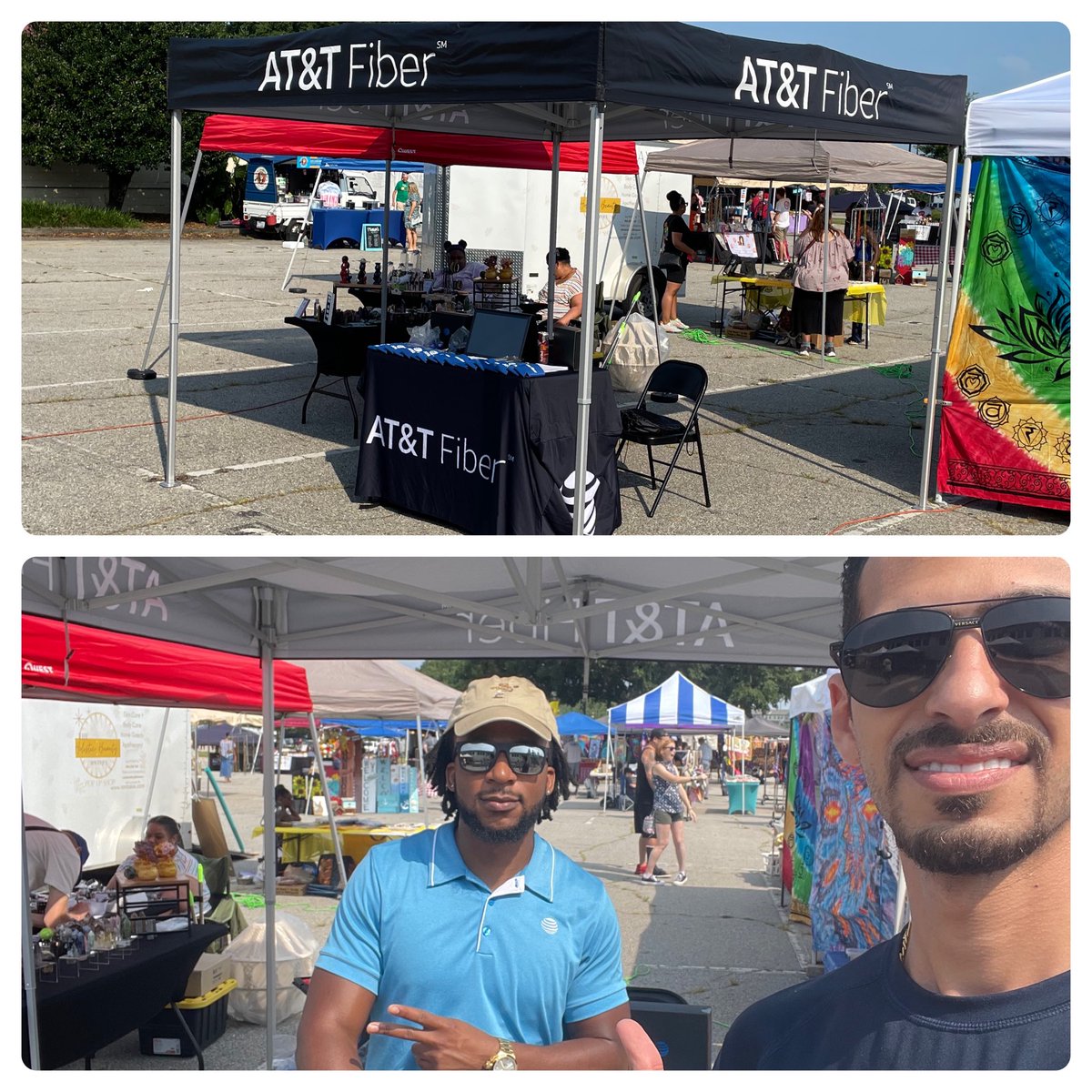 The White Oak team out at the Raleigh Flea Market today spreading the word about AT&amp;T Fiber and AT&amp;T TV and letting everyone know about our amazing deals!!!
#ShowTime #LifeAtATT #Fiber 
<a href="/jerryfornwalt/">Jerry Fornwalt</a> <a href="/404girl/">Betsy Francis</a> <a href="/AllyG52/">Allyson Gilberto</a> <a href="/keri_penberthy/">Keri Penberthy</a> <a href="/ElonaM5/">ElonaM</a> <a href="/crystolyte0310/">Crystal Carter</a> @BuegelerS <a href="/ATT/">AT&T</a>