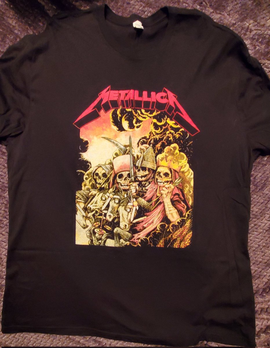 #Metal shirt of the night. #Metallica #TheFourHorsemen #thrashmetal #HeavyMetal