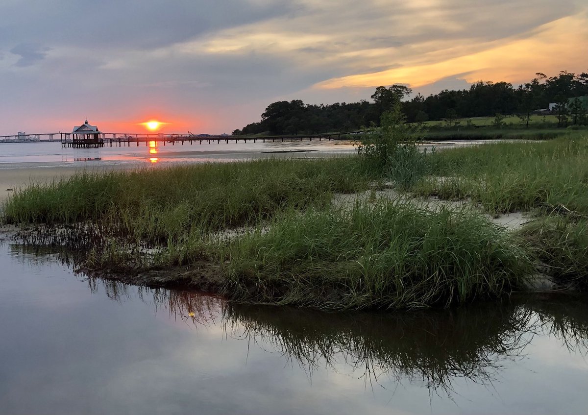 mlporter8's tweet photo. Tonight’s sunset in Ocean Springs was amazing! https://t.co/oqi228MCJG