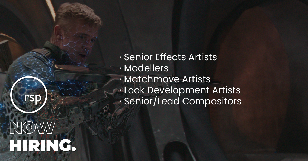 rspvfx's tweet photo. RSP is looking to fill a number of positions. Come join our team!!
https://t.co/VjOXIOOdGz
#RSPVFX #FXartists #modeller #matchmove #lookdev #seniorcompositor https://t.co/ucpw47fr2J