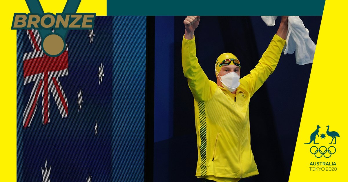 AUS Olympic Team (@ausolympicteam) on Twitter photo <a href="/DolphinsAUS/">Australian Dolphins Swim Team</a> <a href="/Channel7/">Channel 7</a> <a href="/7plus/">7plus</a> @7olympics This is Australia's first medal in the Men's 400m IM in 37 years and just the second in Australian Olympic history!
What an incredible feat for the 21-year-old Olympic rookie 🙌🙌
#TokyoTogether #Swimming <a href="/DolphinsAUS/">Australian Dolphins Swim Team</a> <a href="/DolphinsAUS/">Australian Dolphins Swim Team</a> <a href="/Channel7/">Channel 7</a> <a href="/7plus/">7plus</a> @7olympics This is Australia's first medal in the Men's 400m IM in 37 years and just the second in Australian Olympic history!
What an incredible feat for the 21-year-old Olympic rookie 🙌🙌
#TokyoTogether #Swimming <a href="/DolphinsAUS/">Australian Dolphins Swim Team</a>