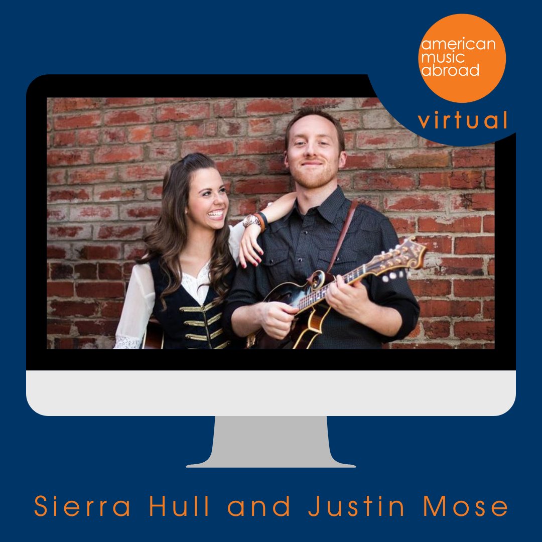 USAmusicabroad's tweet photo. AMA is thrilled to welcome @sierrahull  and Justin Moses into the 2021-2022 Virtual Season.

#AmericanMusicAbroad, #AMAVirtual, #musicperformance, #music, #musician, #virtualprogram, #SierraHull #JustinMoses #ExchangeOurWorld https://t.co/W0zkl7zKCF
