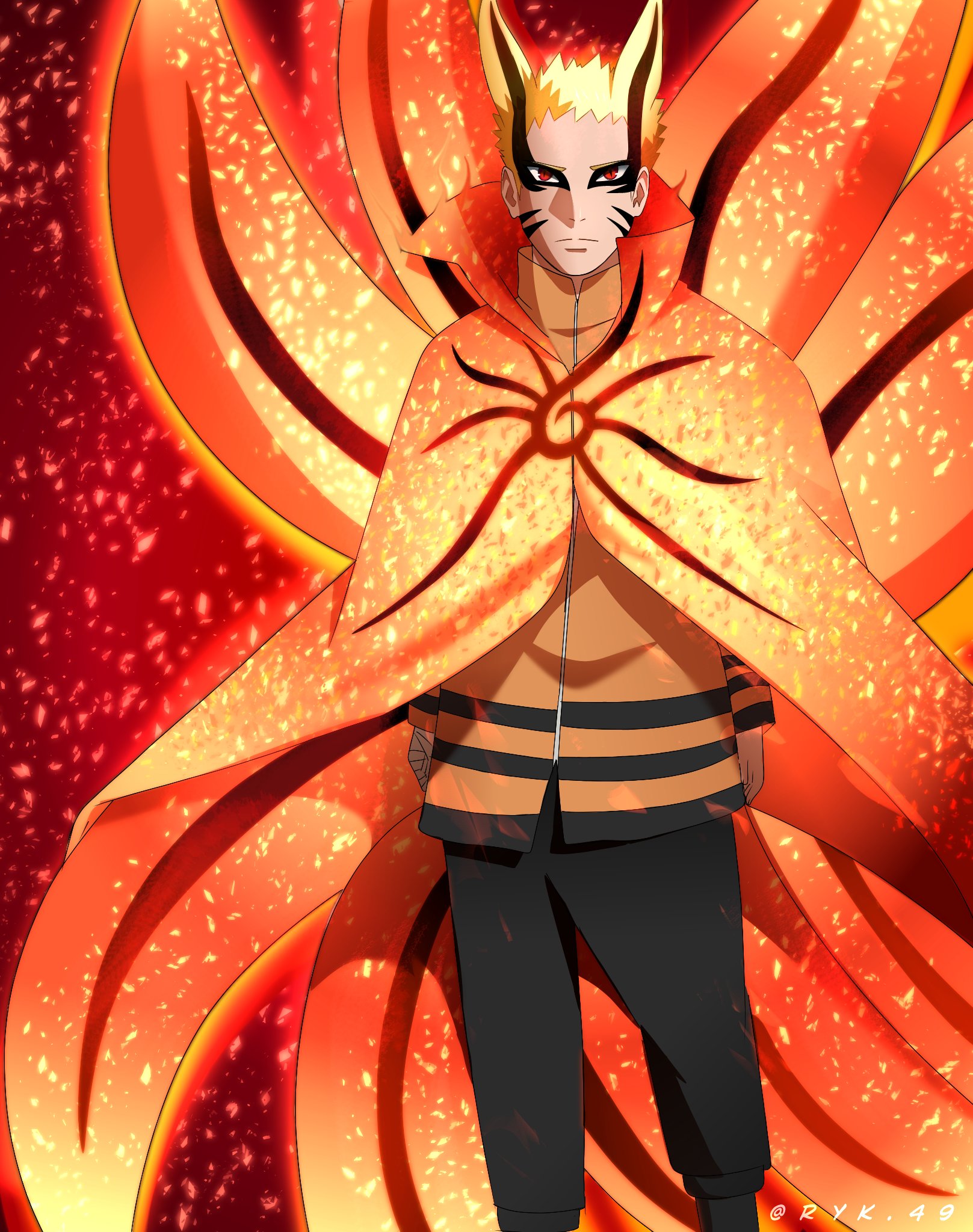 Naruto modo barion desenho