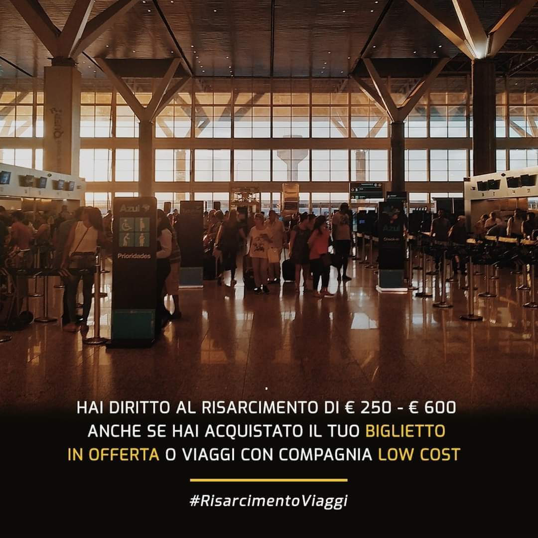 Volo in ritardo oppure cancellato con un preavviso inferiore ai 14 giorni? Guarda qui risarcimentoviaggi.it. Assistenza gratuita e senza anticipo spese