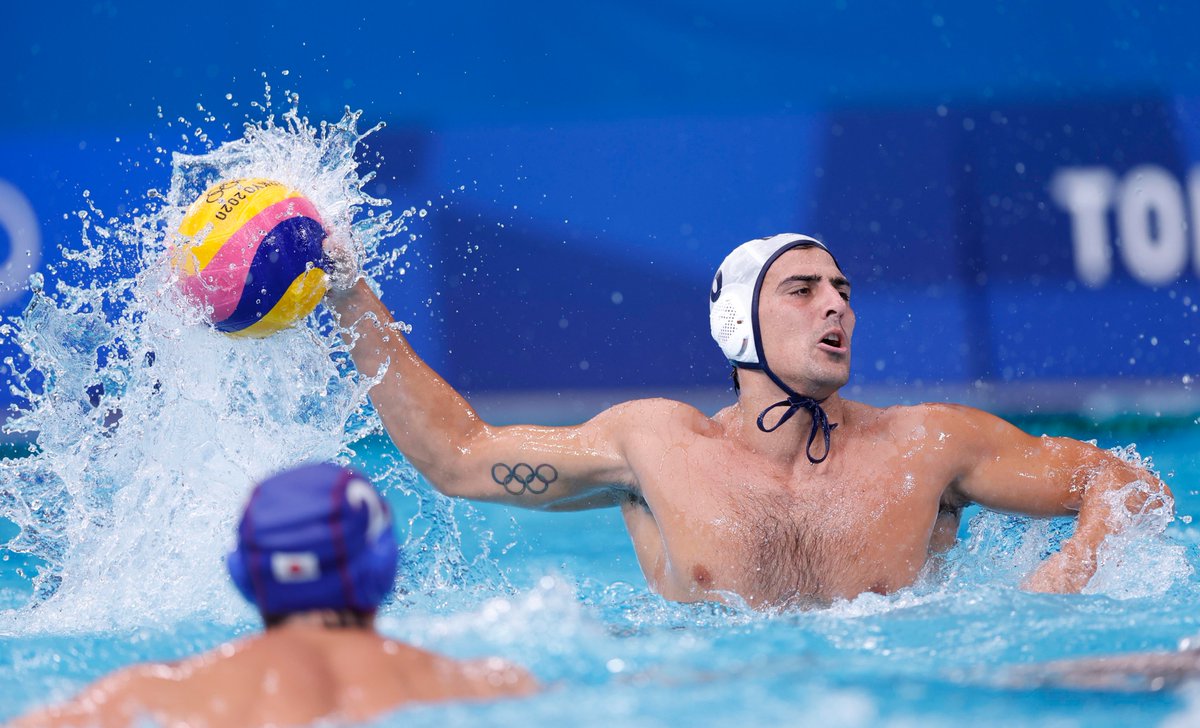 Congrats to <a href="/johnnyxhooper/">Johnny Hooper</a> and <a href="/LucaCupido95/">luca cupido </a> for leading <a href="/USAWP/">USA Water Polo</a> to a win in their first pool play match! Two goals for Luca and one for Johnny!

BOXSCORE: calbea.rs/3zwl1HD

📸- Yukihito Taguchi/USA Today

#CalWaterPolo #CalFamily #GoBears #OlympiansMadeHere