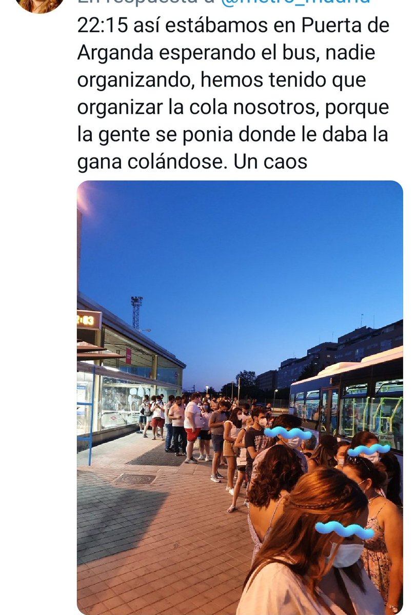 MaGuardiolaN's tweet photo. #L9B #sabado24ju
Otro día más q los ripenses han sufrido las averías de @metro_madrid
Ayer llegar a #Rivas fue una vez más misión imposible.
¡La avería duró más de 5h!
Y los buses alternativos 🤦🏽♀️
¿Cuánto tiempo más tenemos q seguir aguantando?
@JavierPGallardo
@vox_asambleamad https://t.co/kLsqjCmUrB
