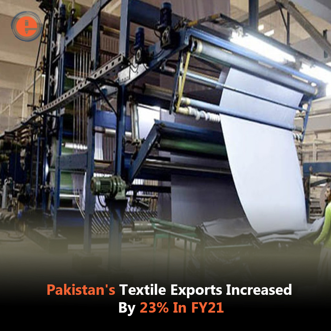 EnterBracket's tweet image. The country’s textile group exports grew by 22.94 percent during the last financial year 2020-21 and remained $15.4 billion as compared to $12.526 billion during 2019-20, according to the Pakistan Bureau of Statistics (PBS).
#pakistantextile #textileindustry #entertainmentbracket