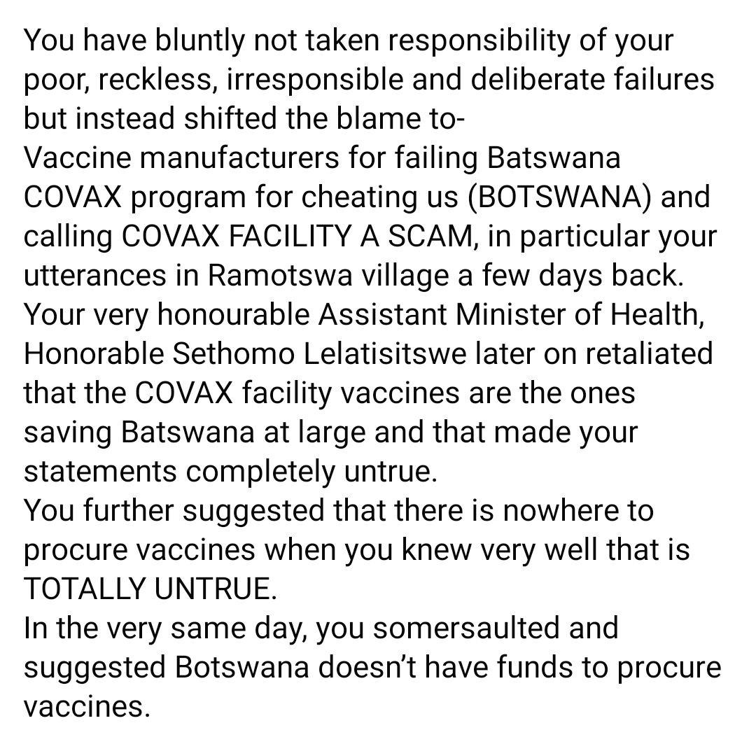 GermanNkhwanana's tweet photo. Thank you Kris 🙏🙏
#VaccinateBotswana 
#FamilyMeetingBW 
@BWGovernment https://t.co/ZSe07xnvj7